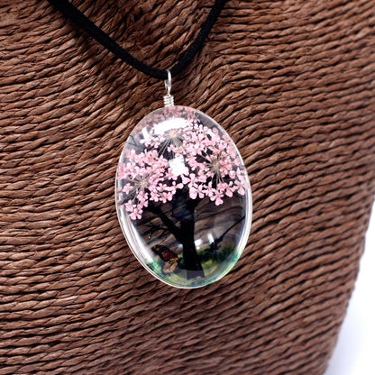 Pressed Flowers - Tree of Life set - Pink