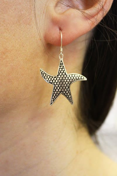 Silver Earrings - Star Fish